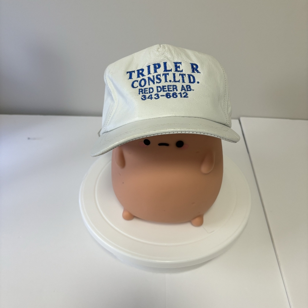 Vintage Leather Adjustable Hat - Triple R Construction
